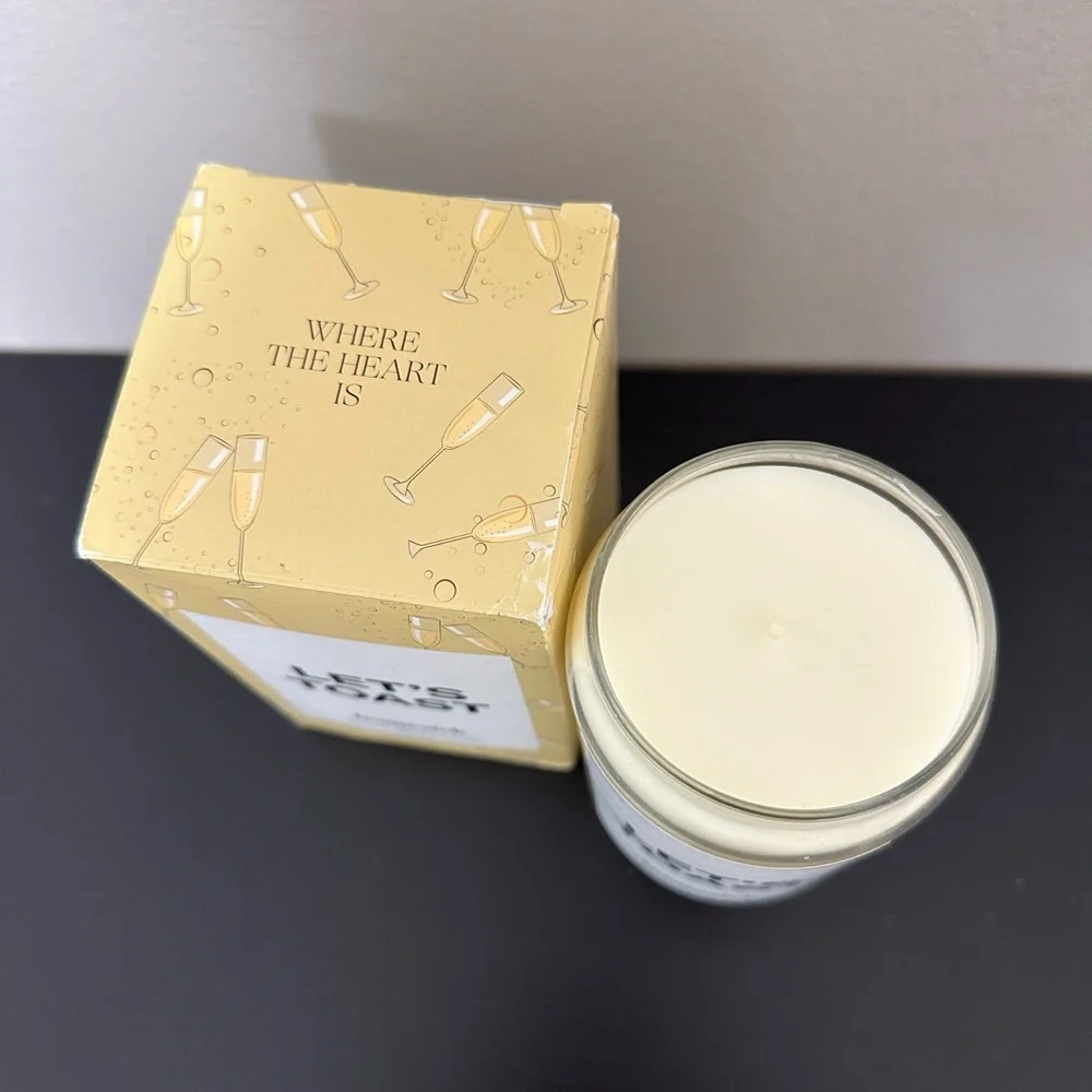 New Homesick “Let’s Toast” Celebration Scented Candle - Cream